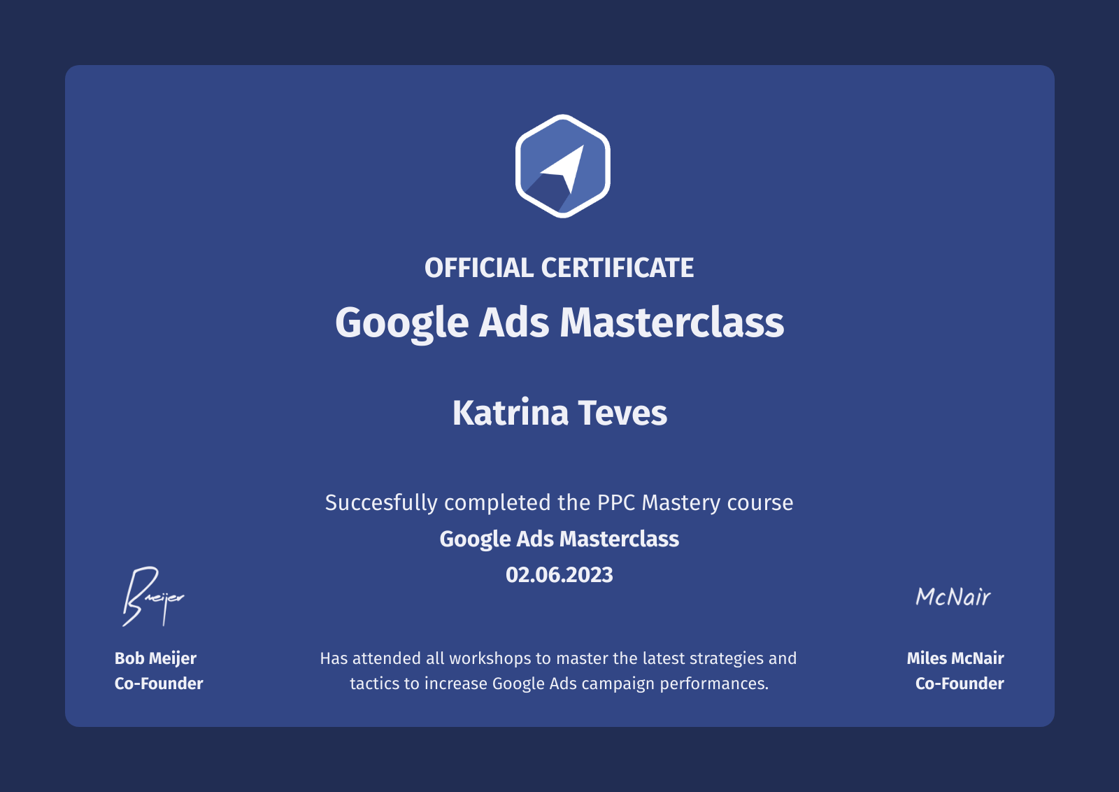 ppc mastery certificate